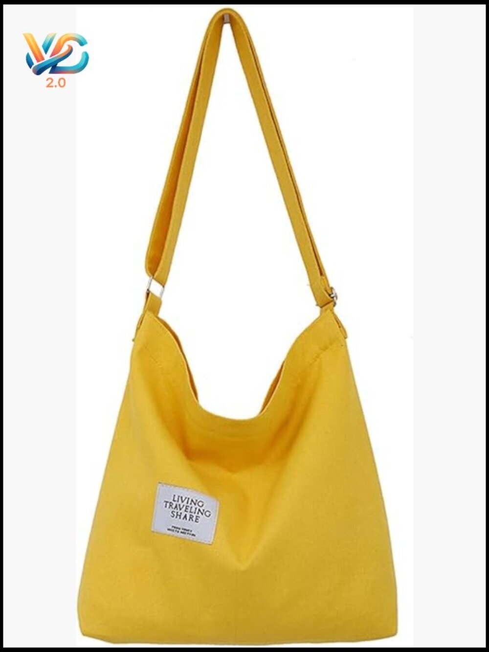 Retro Canvas Hobo Crossbody Bag Large Capacity Shoulder Tote Casual